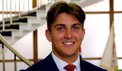 George Finch, vị Chủ tịch 19 tuổi của Đảng Cải cách Anh Quốc. Ảnh: Daily Mail.