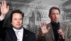 Larry Ellison (phải) đã vượt qua Elon Musk để trở thành người giàu nhất thế giới. Ảnh: Indianexpress.