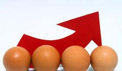 Giá trứng gia cầm ở Nhật đang tăng mạnh đã gần sát mức giá kỷ lục năm 2023. Ảnh: CLS.