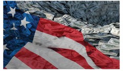 Báo cáo của Bộ Tài chính Mỹ cho biết nước này đang mắc nợ công trên 38.000 tỷ USD. Ảnh: Sohu. 