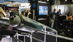 Đạn tuần kích Switchblade 600 Block 2 được trưng bày. Ảnh: Wforum.