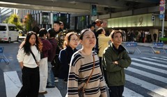 Quan hệ Trung-Nhật xấu đi, lượng du khách Trung Quốc đến Nhật đã giảm một nửa. Ảnh: AFP.