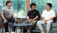 Bộ ba quyền lực AI tại Meta: Mark Zuckerberg, Alexandr Wang và Zhao Shengjia (từ trái qua phải). Ảnh: QQnews.