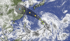 Dự báo đường đi của bão Bebinca trưa ngày 12/9 (Ảnh: Theo Manila times).