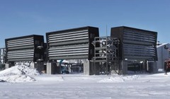 Nhà máy Climeworks thu giữ khí CO2 từ khí quyển, chuyển đổi thành đá và lưu trữ dưới lòng đất. Ảnh CNBC.