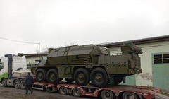 Slovakia chuyển giáo pháo tự hành bánh lốp Zuzana 2 cho quân đội Ukraine. Ảnh Bộ quốc phòng Slovakia