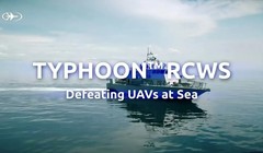 Hệ thống vũ khí Typhoon Mk30-C RCWS chống UAV mini. Ảnh video Rafael