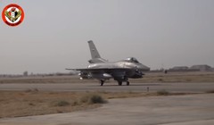 F-16 không quân Iraq xuất kích tiêu diệt khủng bố. Ảnh video South Front.