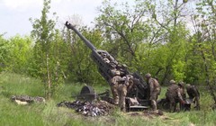 Quân đội Ukraine pháo kích bằng lựu pháo M777. Ảnh minh họa Military Ukraine.