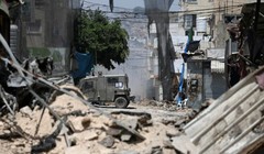 Cảnh đổ nát trong cuộc tấn công của Israel vào thành phố Jenin. Ảnh South Front