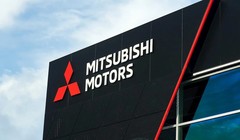 Logo hãng xe Nhật Bản Mitsubishi Motors tại Trung Quốc. Ảnh Electrek