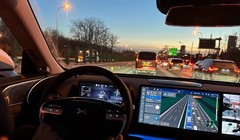 Màn hình phần mềm X NGP (thí điểm hướng dẫn điều hướng) của Xpeng được thử nghiệm ở 4 thành phố Trung Quốc. Ảnh: Weibo