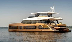 Du thuyền chạy bằng điện mặt trời mới nhất của Sunreef, sẽ được ra mắt ở Fort. Lauderdale, Bang Florida. Ảnh Sunreef Yachts