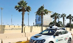 Robotaxi WeRide đỗ trên một con phố ở Abu Dhabi, UAE đầu năm 2023. Ảnh ChinaDaily 
