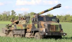 Pháo tự hành CAESAR 6x6 155mm đang phục vụ trong Lực lượng vũ trang Ukraine. Ảnh: Bộ Quốc phòng Ukraine (MoD)