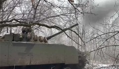 Xe chiến đấu bộ binh BMP-3 pháo kích trên chiến trường Ukraine. Ảnh Army Recognition