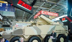 Xe chiến đấu bộ binh thế hệ mới FNSS Pars Alpha 8x8 tại triển lãm Quốc phòng Quốc tế 2024. Ảnh FNSS