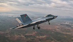KAAN Máy bay chiến đấu tàng hình của Thổ Nhĩ Kỳ cất cánh lần đầu tiên. Ảnh Military Leak
