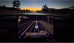 Một chiếc Tesla Model 3 sử dụng chế độ lái tự động FSD (Ảnh: Reuters)