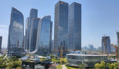 Quang cảnh khu vực Qianhai của Thâm Quyến, một phần của Khu thương mại tự do thí điểm Trung Quốc. Ảnh: SCMP. 