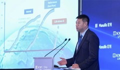 Chuyên gia AI của Alibaba Huang Fei phát biểu tại Hội nghị SCMP Trung Quốc 2025 tại JW Marriott ở Admiralty vào ngày 8 tháng 7 năm 2025. Ảnh: Eugene Lee.