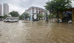 Làng biệt thự triệu USD Geleximco, Nam An Khánh lại chìm trong "biển nước"