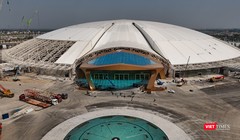 Cận cảnh Trung tâm triển lãm Quốc gia lớn Top 10 thế giới sắp hoàn thành, "thần Kim Quy" lộ diện