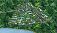 Phối cảnh dự án khu đô thị nhà vườn sinh thái trên địa bàn thị trấn Văn Giang