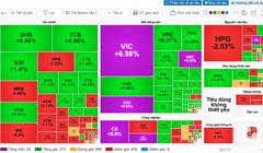VN30 lần đầu vượt 2.000 điểm, cổ phiếu trụ "bật nóc"
