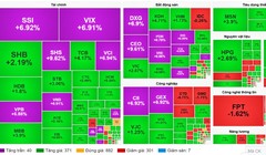 Cổ phiếu chứng khoán và bất động sản bất ngờ bật tăng mạnh