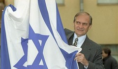 Lễ thượng cờ Đại sứ quán Israel tại Moscow 23/10/1991 (Ảnh: AiF)