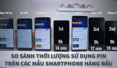 Mate 10 Pro, V30, OnePlus 5T, Essential Phone, Galaxy Note 8, Pixel 2 XL và iPhone X là những mẫu smartphone trong bài thử lần này. Nguồn: The Unlockr