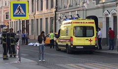 Hiện trường vụ tai nạn tại Moscow, Nga. Ảnh: Reuters