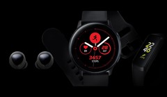 Hình ảnh dựng của bộ 3 thiết bị đeo tay thông minh dự kiến ra mắt tại Galaxy Unpacked