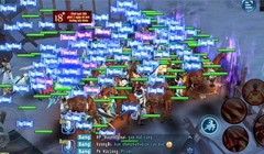 Cảnh chen chúc của người chơi trong Võ lâm truyền kỳ mobile.