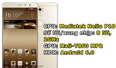 Gionee M6 Plus sử dụng vỏ nhôm nguyên khối.