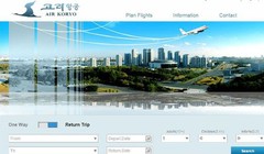 Trang đặt vé máy bay mang tên Air Koryo 