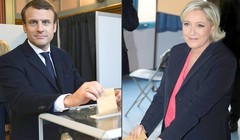 Hai ứng viên Tổng thống Pháp: Ông Macron và bà Le Pen
