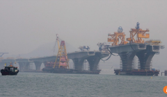 Công trình xây cầu vượt biển dài nhất thế giới