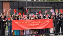 Chào mừng Thủ tướng và đoàn cấp cao tại Washington DC. Ảnh Thanh Tuấn