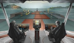 Cửa khoang lái được sử dụng như các màn hình tăng cường phản ánh môi trường xung quanh tàu, bao gồm cả việc nhận biết các mối nguy hiểm tiềm ẩn không thể nhìn thấy được bằng mắt thường. Hình minh họa