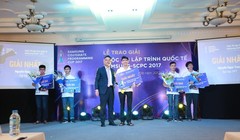 Nguyễn Ngọc Trung, sinh viên Ngành Kỹ thuật phần mềm – trường Đại học FPT, giành giải nhất cuộc thi.