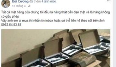 Lời quảng cáo rao bán vũ khí bắn đạn thật trên Facebook.