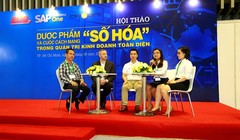 Quang cảnh Hội thảo “Dược phẩm và cuộc cách mạng “số hóa” trong quản trị kinh doanh toàn diện” 