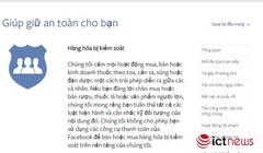 Tiêu chuẩn của Facebook cấm bán thuốc.