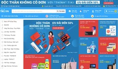 Một phần giao diện website Tiki.vn - Ảnh chụp màn hình