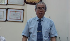 GS.TS Lê Chí Hiệp phát biểu tại một hội thảo về điện mặt trời. Ảnh: NVCC.