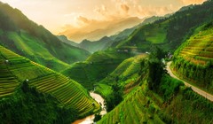 Núi Mù Cang Chải (Việt Nam) hiện lên trong ảnh đầy vẻ quyến rũ