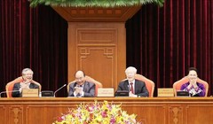 Đồng chí Tổng Bí thư, Chủ tịch nước Nguyễn Phú Trọng chủ trì Hội nghị Trung ương 10.