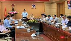 Quyền Bộ trưởng Bộ Y tế Nguyễn Thanh Long tại cuộc họp trực tuyến với Giám đốc Sở Y tế 63 tỉnh, thành phố trên toàn quốc vào sáng nay, 2/8. 